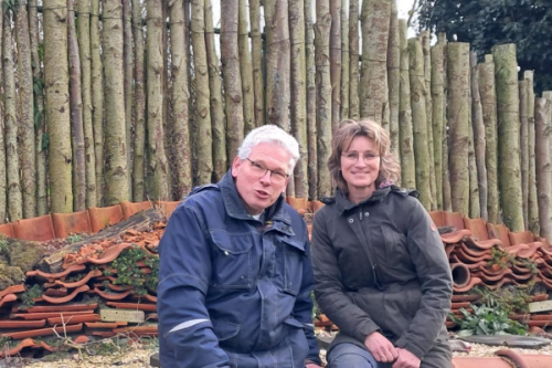 Struintuinbeheerders Jeannet en Douwe